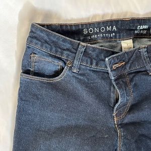 Sonoma Life Style Women’s Capri Mid Rise Jean Pants Sz 2